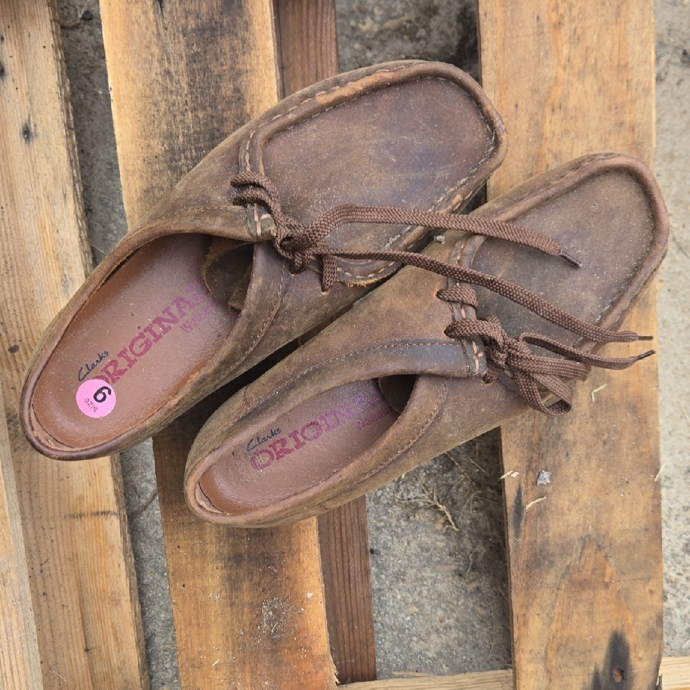 Clarks Rustic Brown Leather Loafers